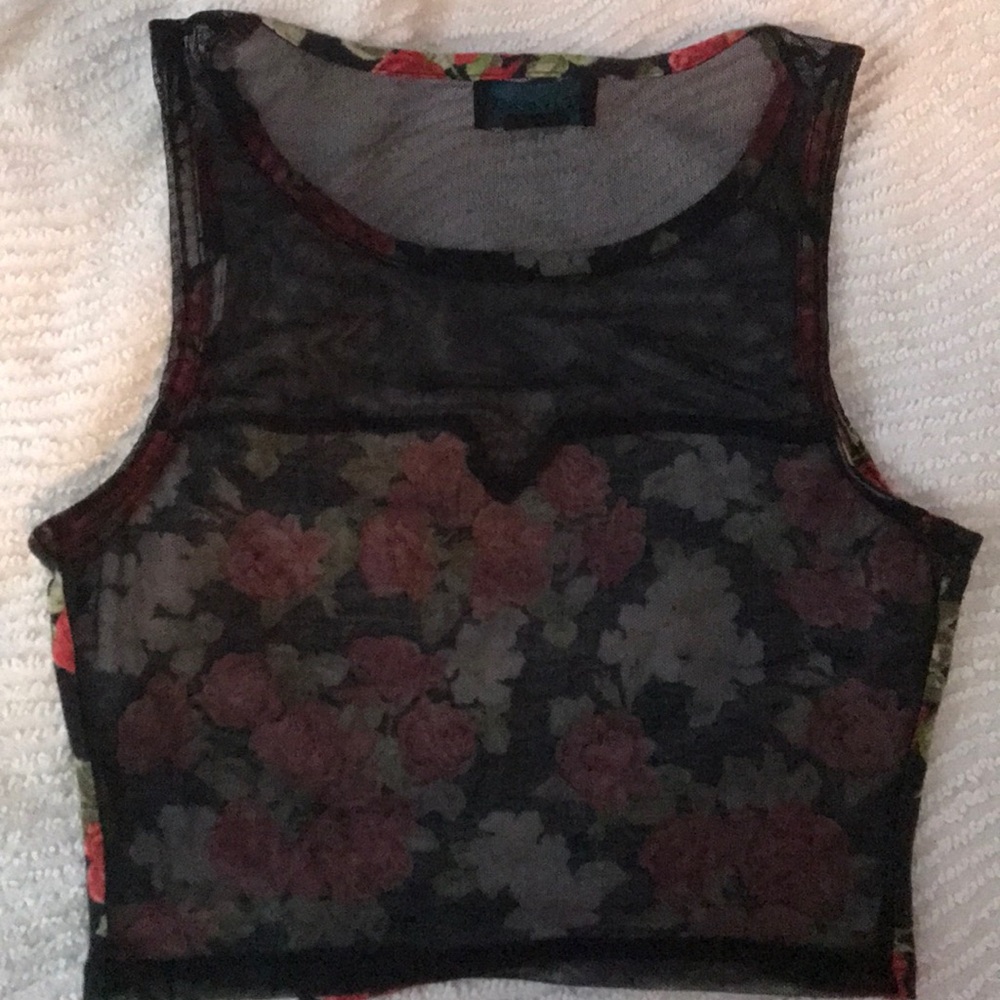 Floral Crop Top - Picture 2 of 2